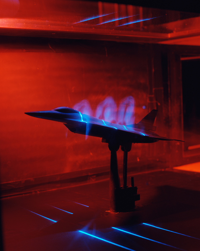 Space History Photo: F-16XL Scamp Flow Visualization Test